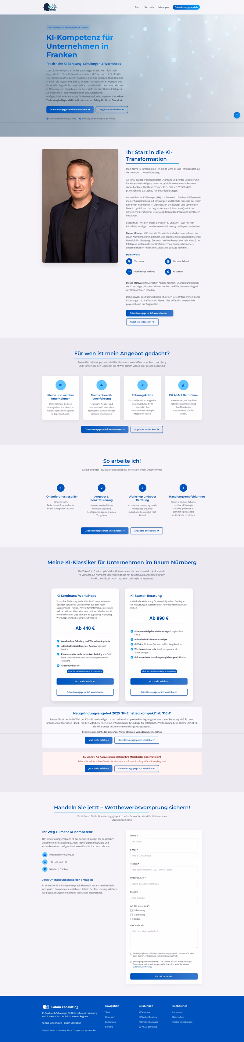 Caloin Consulting Website